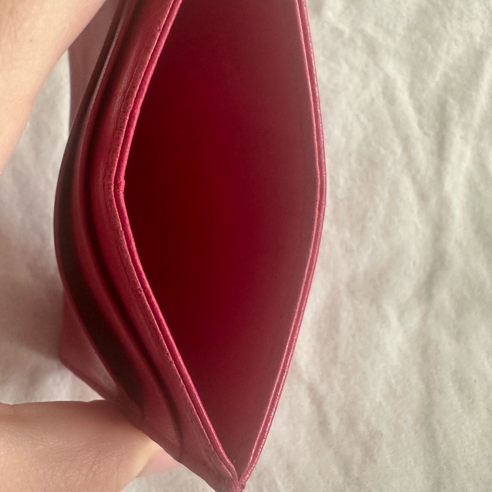 Christian Dior Fushia Pink Leather Card Case - Picture 7 of 11